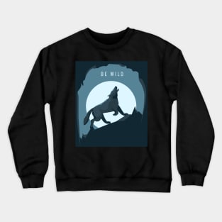 Wolf Double Exposure Crewneck Sweatshirt